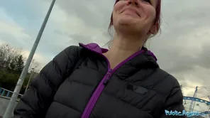 Elena Vega is shot wanking and fucking on the ball diamond for money