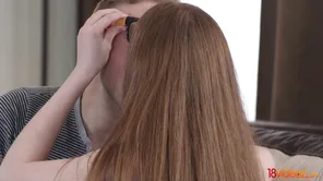 A high school student Nancy fucked by her college teacher