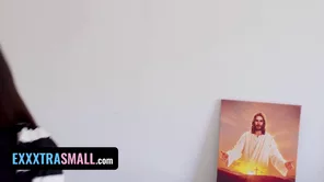 Jenna Lilin is a small yet hot girl and she gives great blowjob with an American guy.