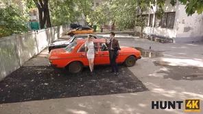 Karolina Geiman's first anal scene with her partner and girlfriend watching