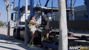 Alyssia Kent and Potro De Bilbao’s big natural tits for hardcore viewing in public.