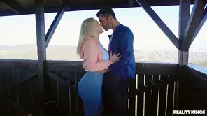 Marco Bull's face is decorated with the cum after seducing Miss Jackson