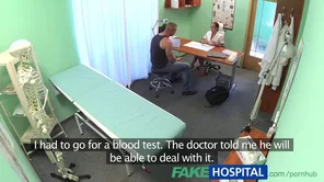 A sexy doctor has sex with his patient in the hospital room