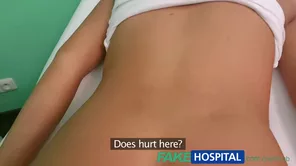 Beautiful Mia Manarote finishes up a special check up in a very realistic way