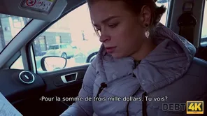 A beautiful Russian babe Calibri Angel fucks for new boots